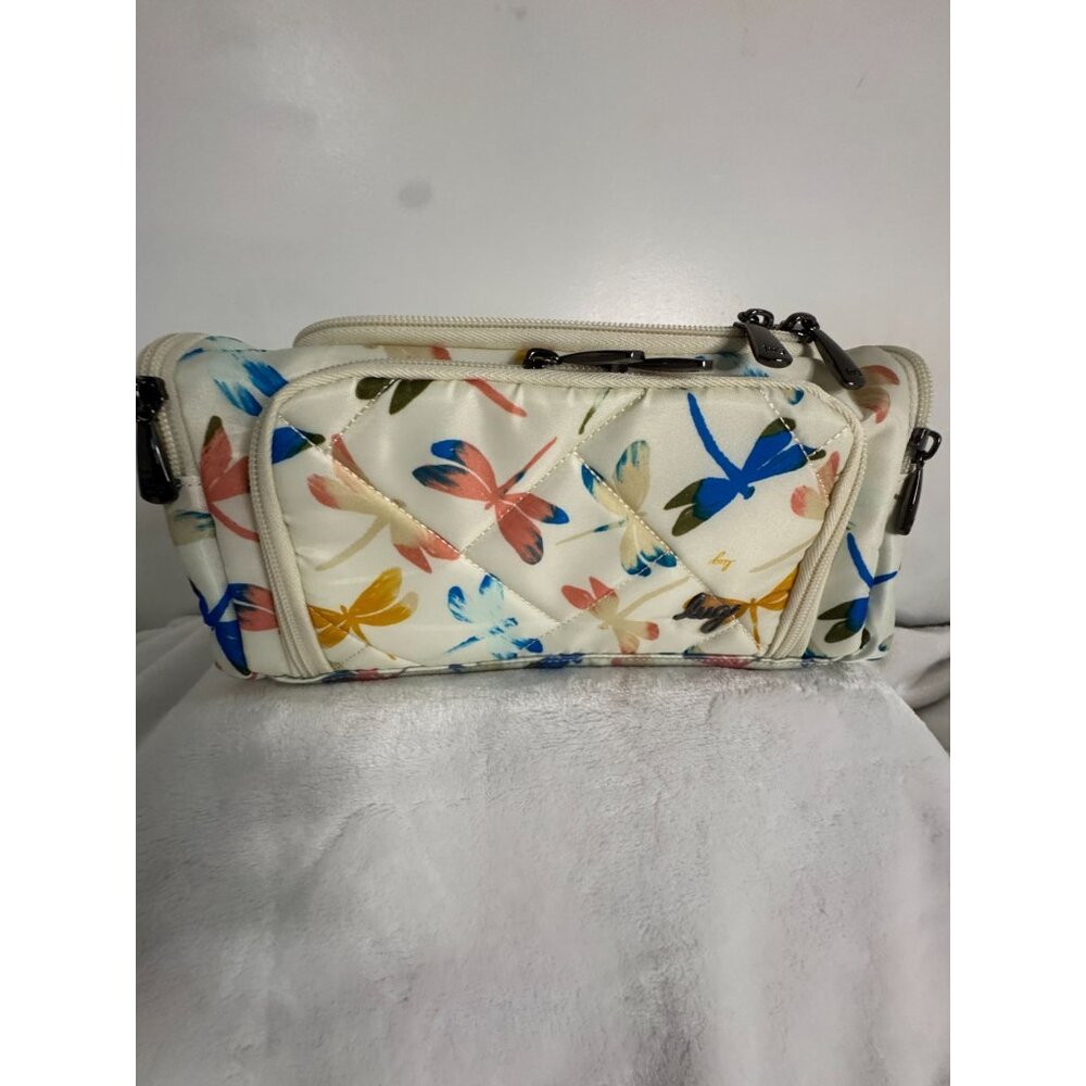 LUG Trolley Medium Cosmetic Case Dragon Fly Multi NWT